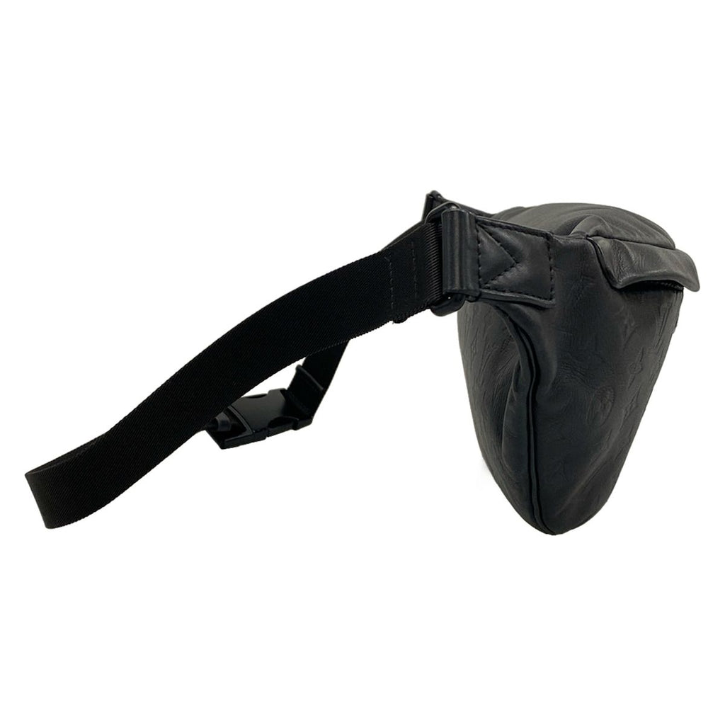 Louis Vuitton Waist Pouch Monogram Shadow Discovery Bum Bag Black Leather — view 2