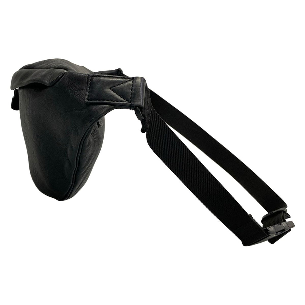 Louis Vuitton Waist Pouch Monogram Shadow Discovery Bum Bag Black Leather — view 4