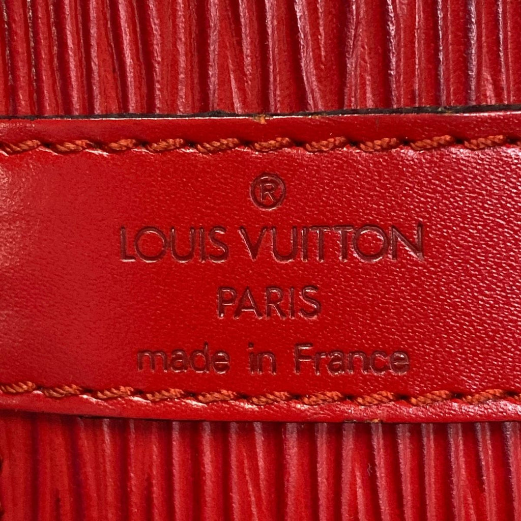 Louis Vuitton Shoulder Bag Epi Petit Noe Castilian Red Leather — view 8