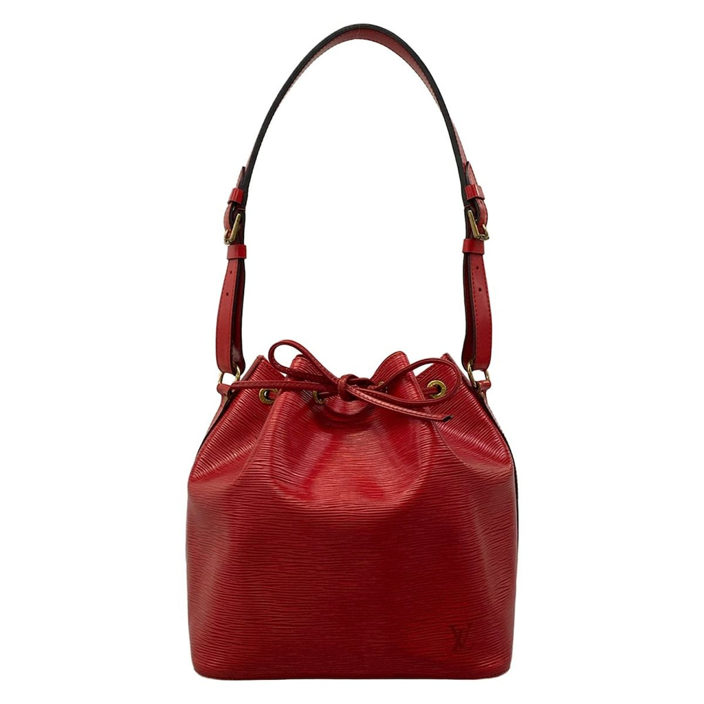 Louis Vuitton Shoulder Bag Epi Petit Noe Castilian Red Leather