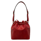 Louis Vuitton Shoulder Bag Epi Petit Noe Castilian Red Leather