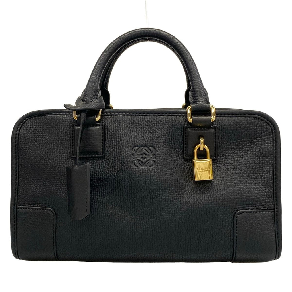Loewe Handbag Amazona 28 Black Leather