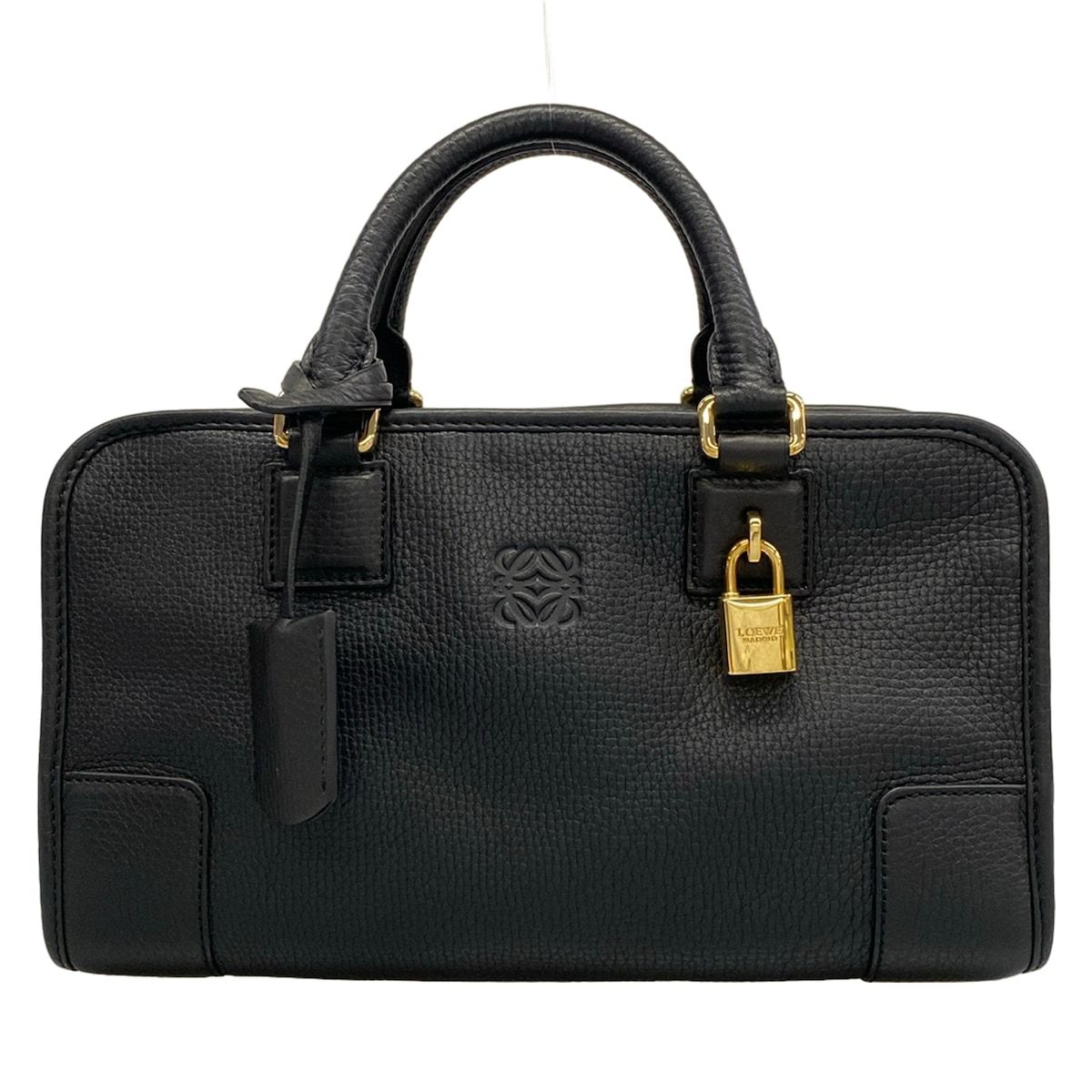 Loewe Handbag Amazona 28 Black Leather