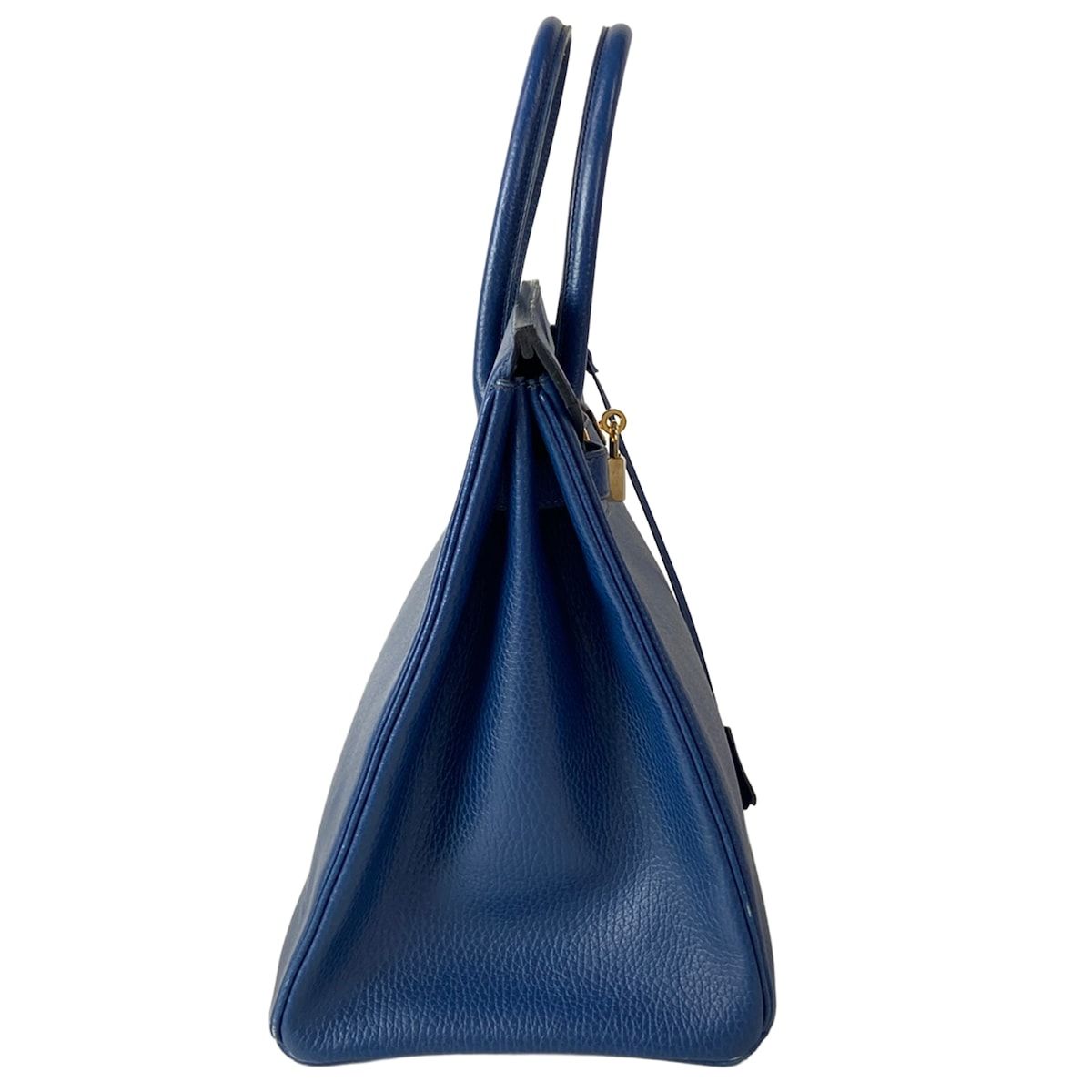 Hermes Handbag Birkin 35 Blue Thalassa Gold — view 2