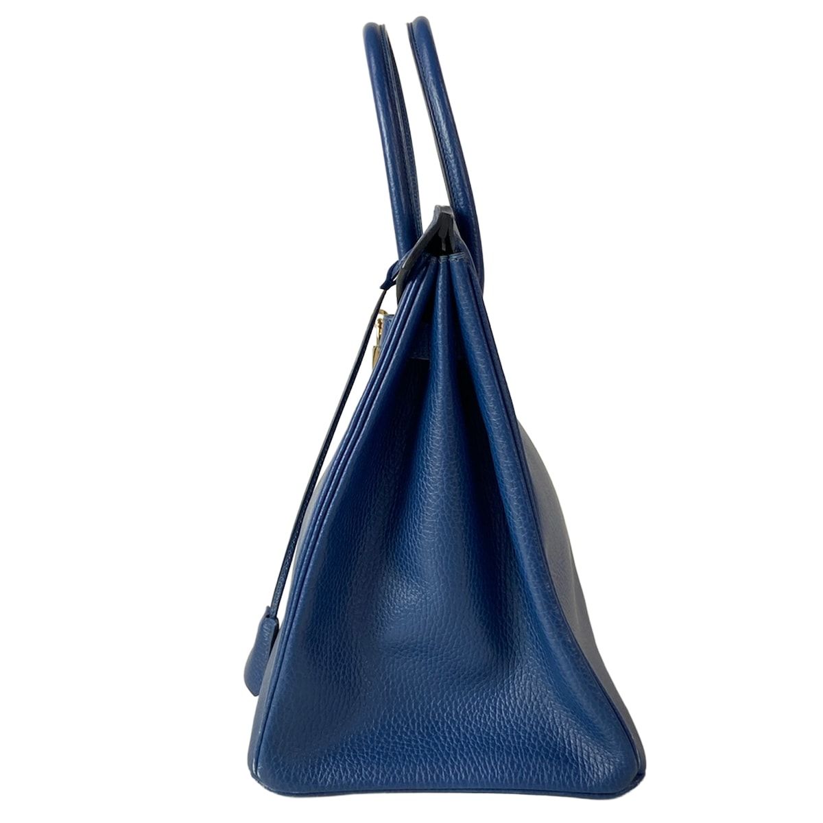 Hermes Handbag Birkin 35 Blue Thalassa Gold — view 4