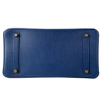 Hermes Handbag Birkin 35 Blue Thalassa Gold — view 5