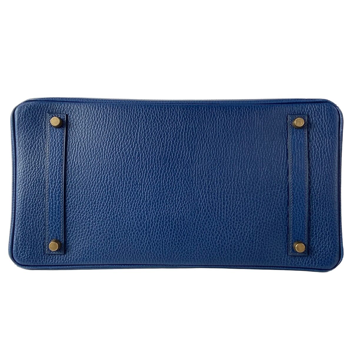 Hermes Handbag Birkin 35 Blue Thalassa Gold — view 5