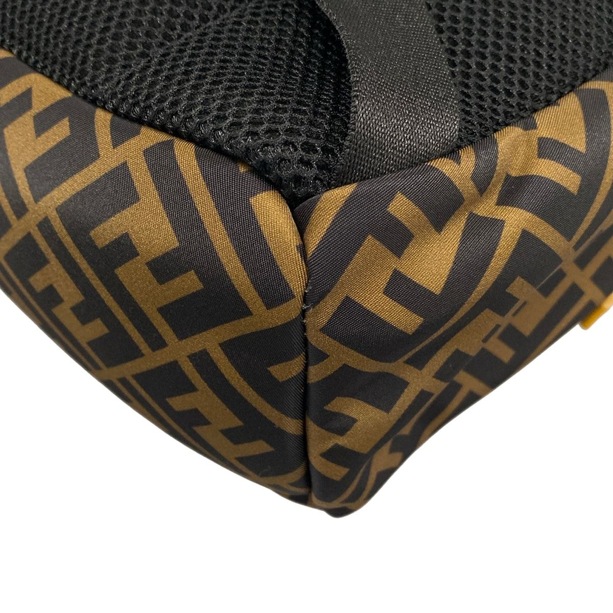 Fendi Backpack Zucca Pattern Brown Black Yellow Kids Leather — view 6