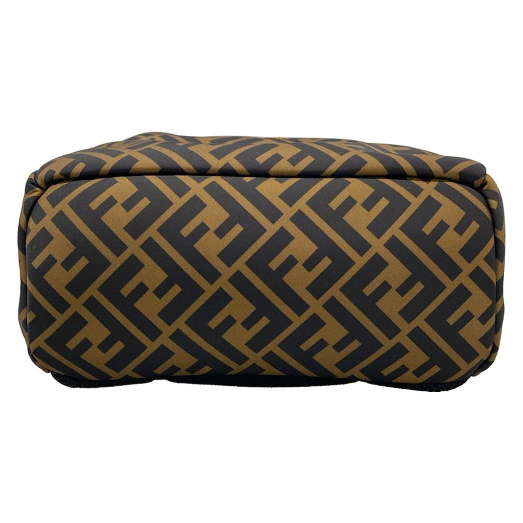 Fendi Backpack Zucca Pattern Brown Black Yellow Kids Leather — view 5