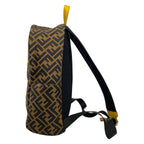 Fendi Backpack Zucca Pattern Brown Black Yellow Kids Leather — view 4