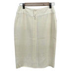 Chanel Skirt 38 M Ivory Knee Length — view 2