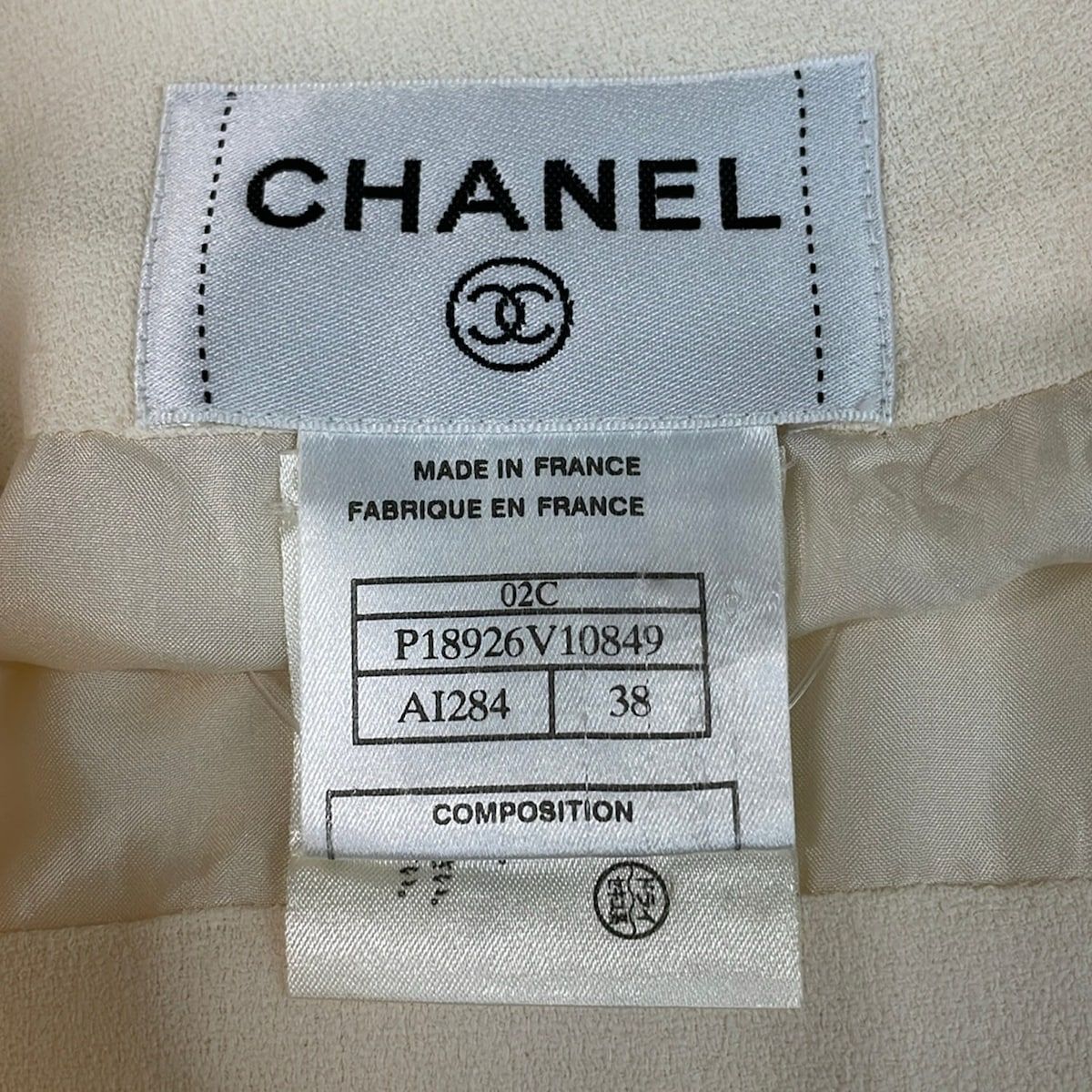 Chanel Skirt 38 M Ivory Knee Length — view 3