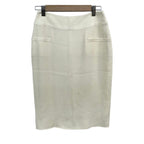Chanel Skirt 38 M Ivory Knee Length