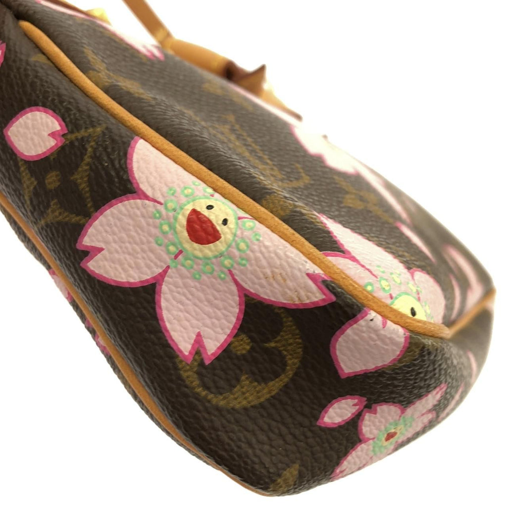 Louis Vuitton Monogram Cherry Blossom Pochette Soirle Pouch — view 4