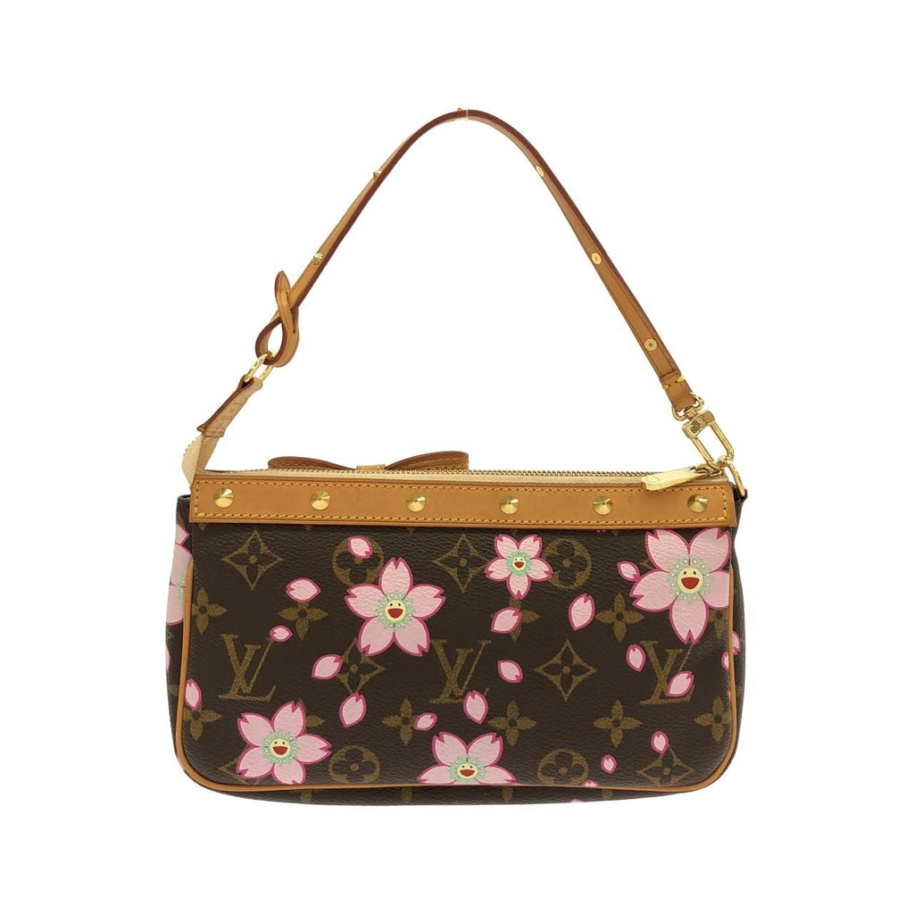Louis Vuitton Monogram Cherry Blossom Pochette Soirle Pouch — view 2