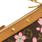 Louis Vuitton Monogram Cherry Blossom Pochette Soirle Pouch — view 6