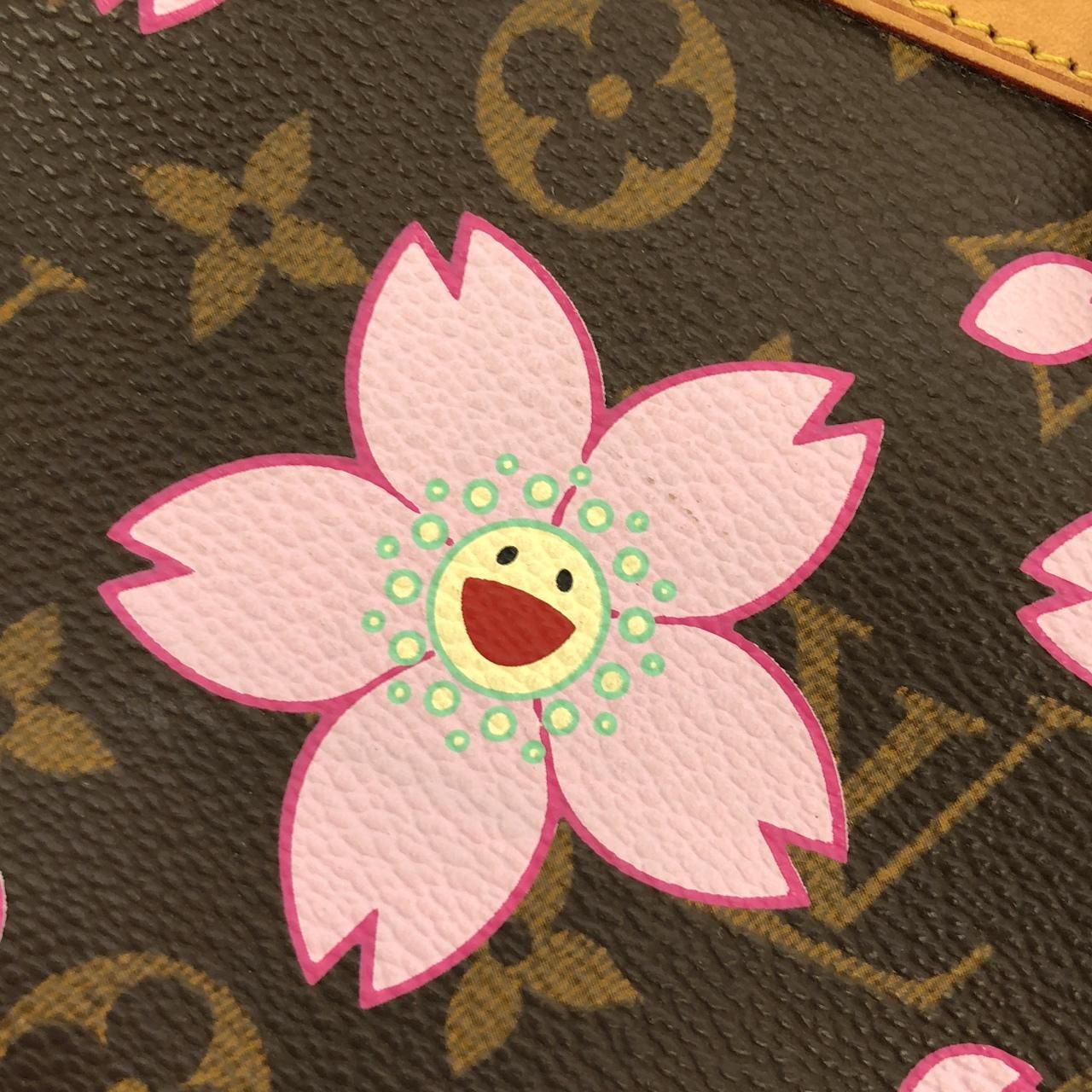 Louis Vuitton Monogram Cherry Blossom Pochette Soirle Pouch — view 5