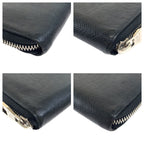 Louis Vuitton Taiga Zippy Wallet Vertical Ardoise Black — view 3