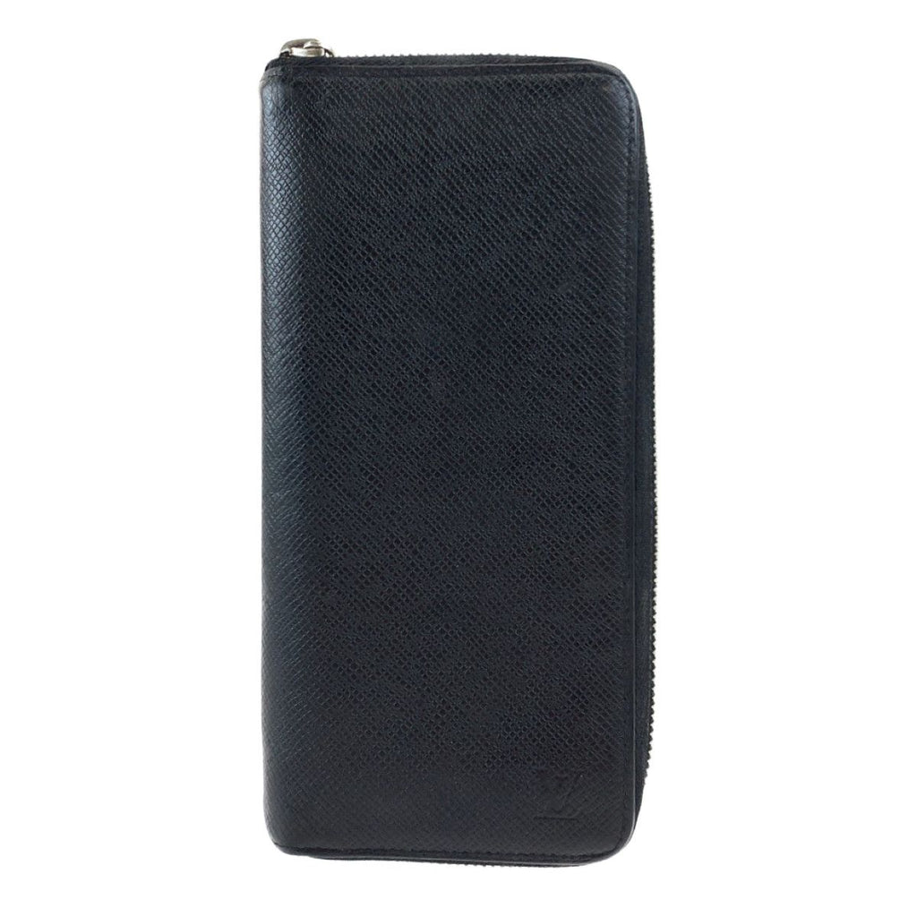 Louis Vuitton Taiga Zippy Wallet Vertical Ardoise Black