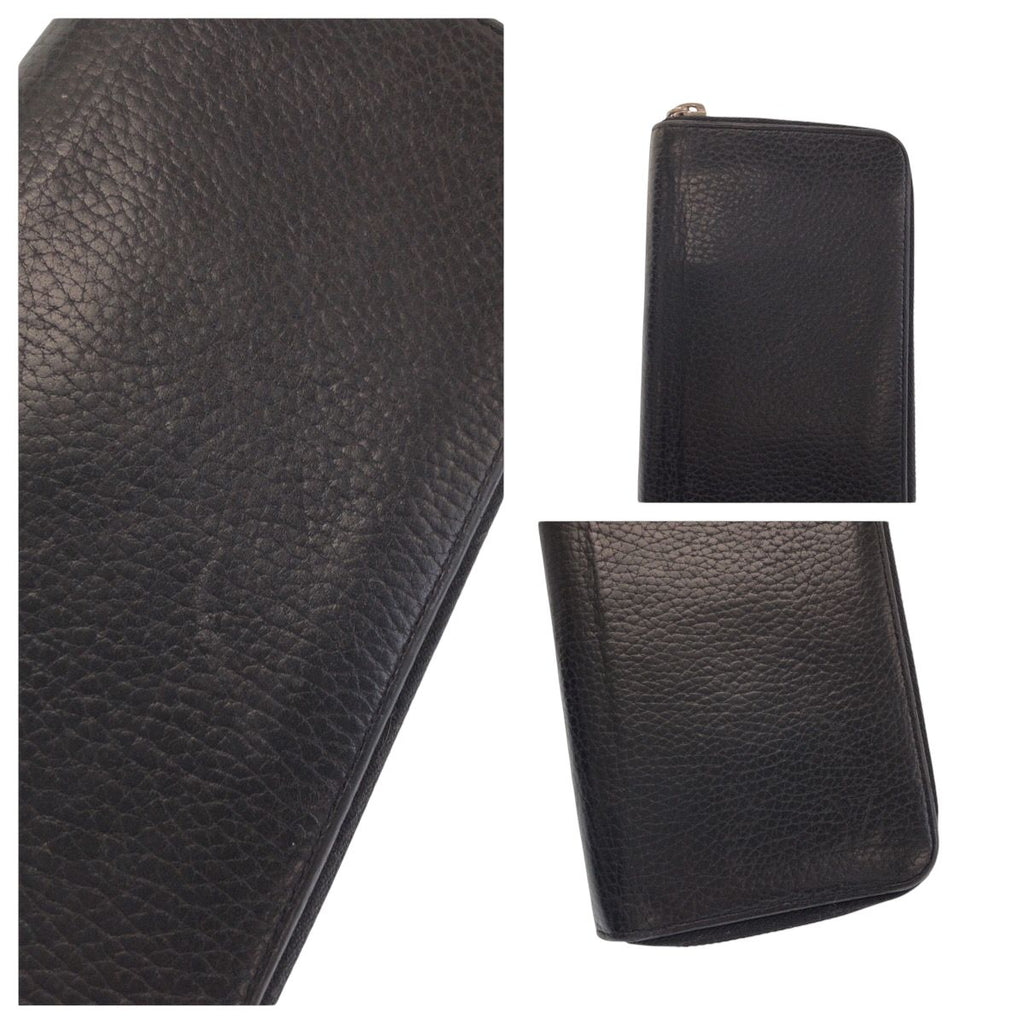 Louis Vuitton Zippy Wallet Vertical Black Leather Zip Around — view 5