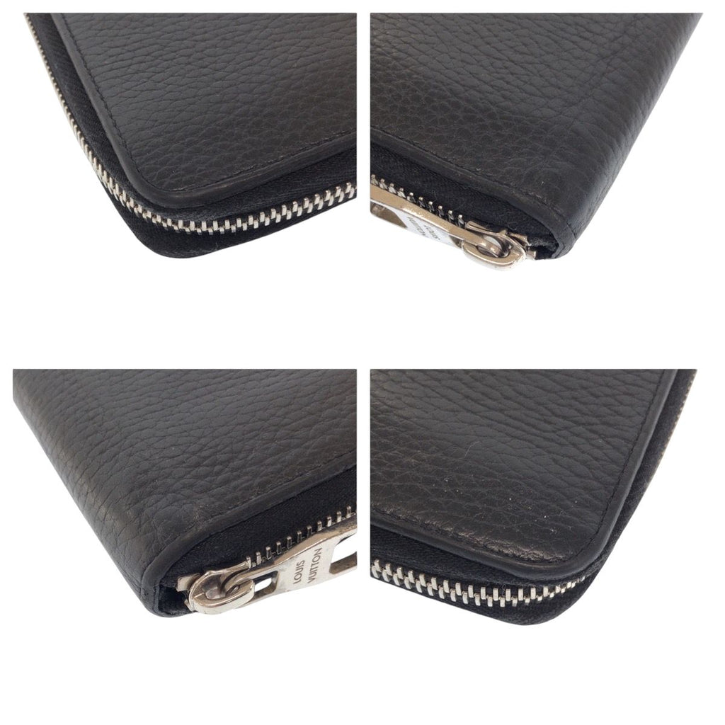 Louis Vuitton Zippy Wallet Vertical Black Leather Zip Around — view 3