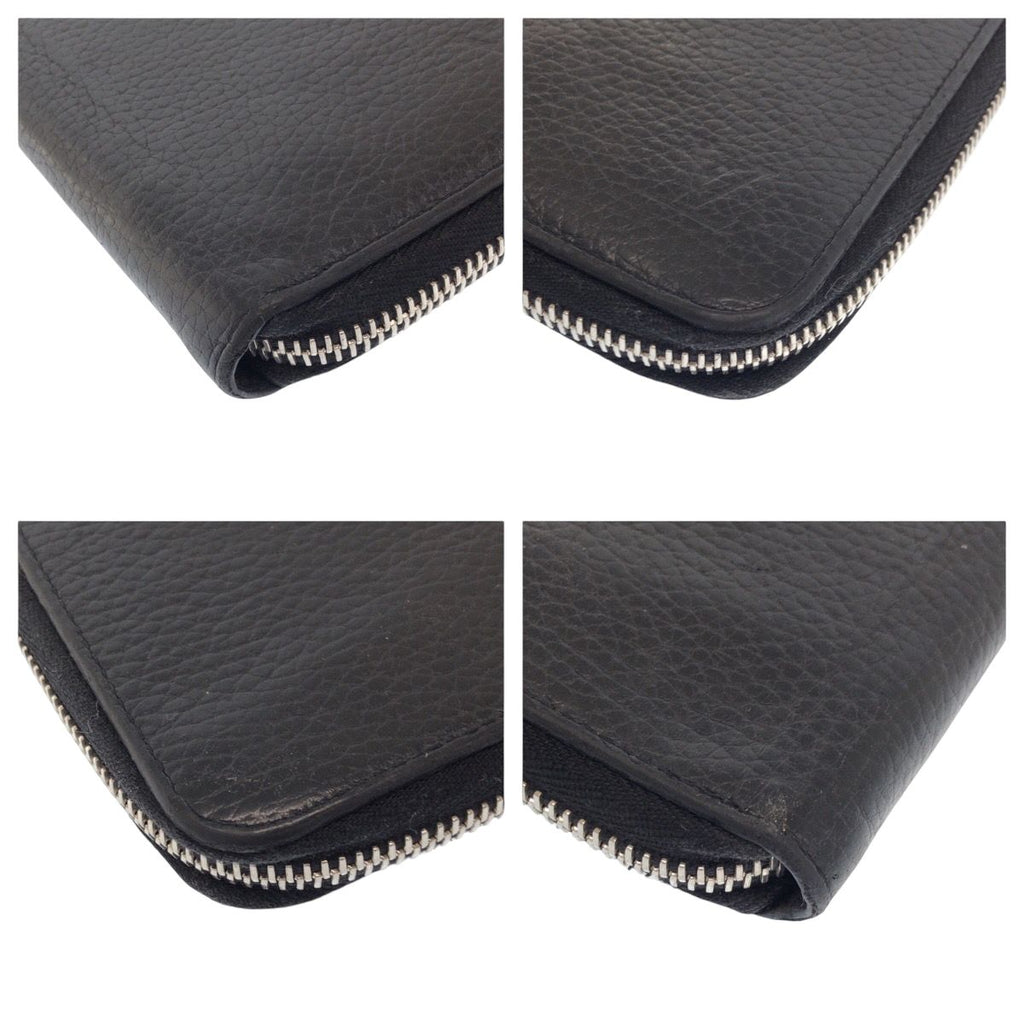 Louis Vuitton Zippy Wallet Vertical Black Leather Zip Around — view 4