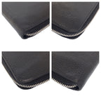 Louis Vuitton Zippy Wallet Vertical Black Leather Zip Around — view 4