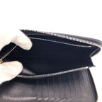 Louis Vuitton Zippy Wallet Vertical Black Leather Zip Around — view 7