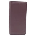 Louis Vuitton Taurillon Portefeuille Brazza Brown Silver Leather Wallet Billfold
