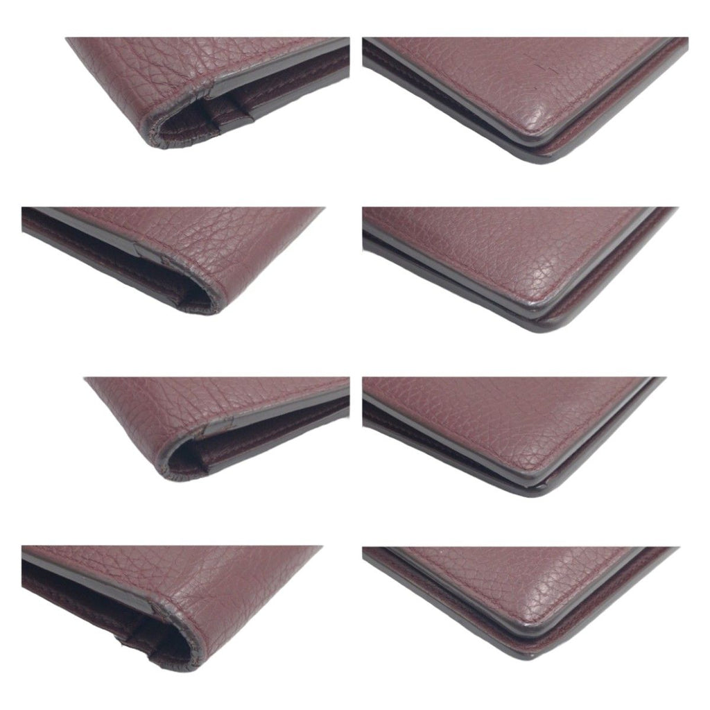 Louis Vuitton Taurillon Portefeuille Brazza Brown Silver Leather Wallet Billfold — view 3