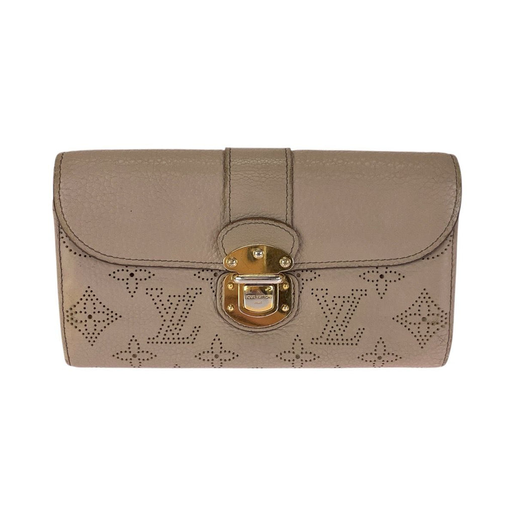 Louis Vuitton Monogram Mahina Portefeuille Iris Beige Wallet