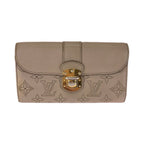 Louis Vuitton Monogram Mahina Portefeuille Iris Beige Wallet