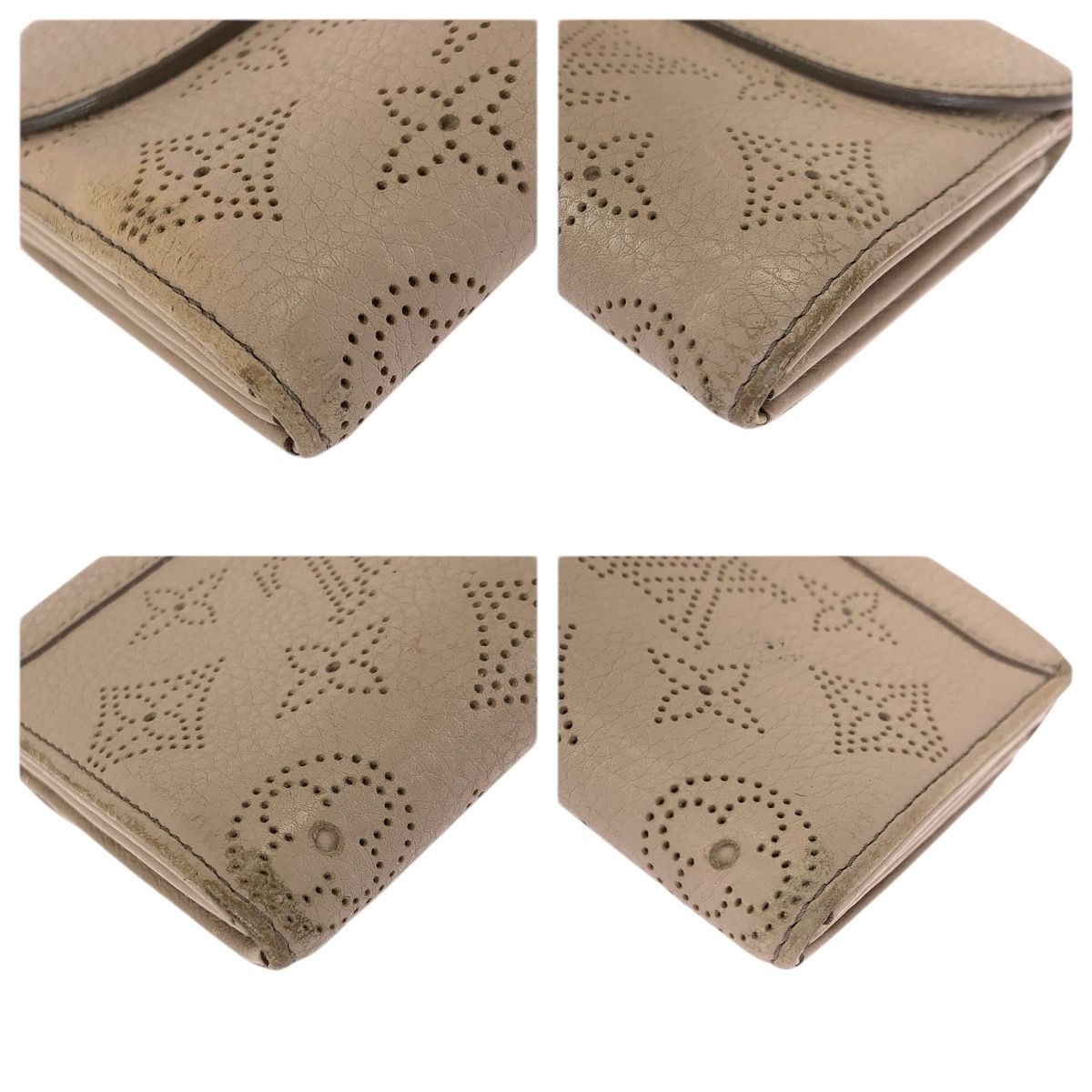 Louis Vuitton Monogram Mahina Portefeuille Iris Beige Wallet — view 3