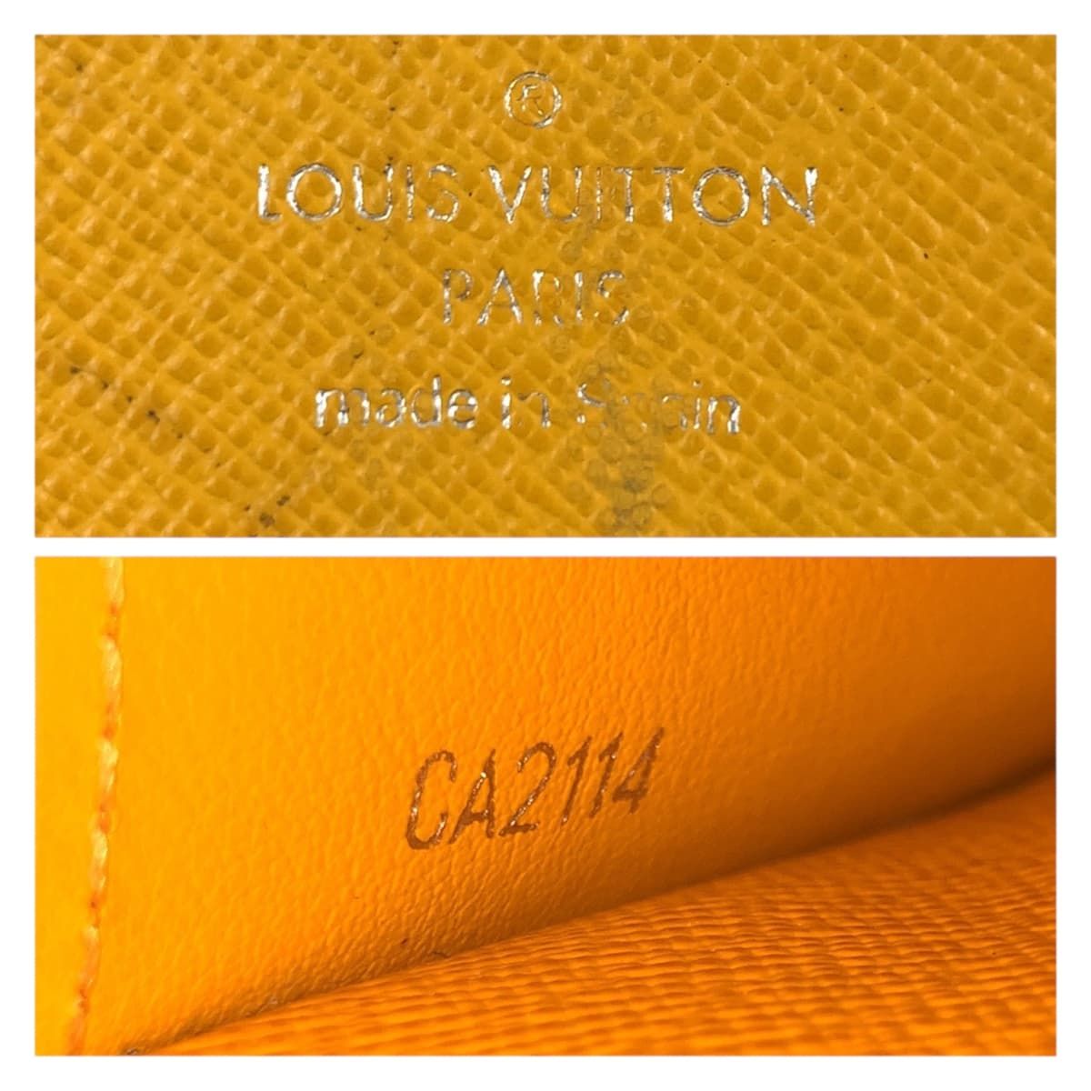 Louis Vuitton Epi Portefeuille Emily Yellow Wallet — view 5