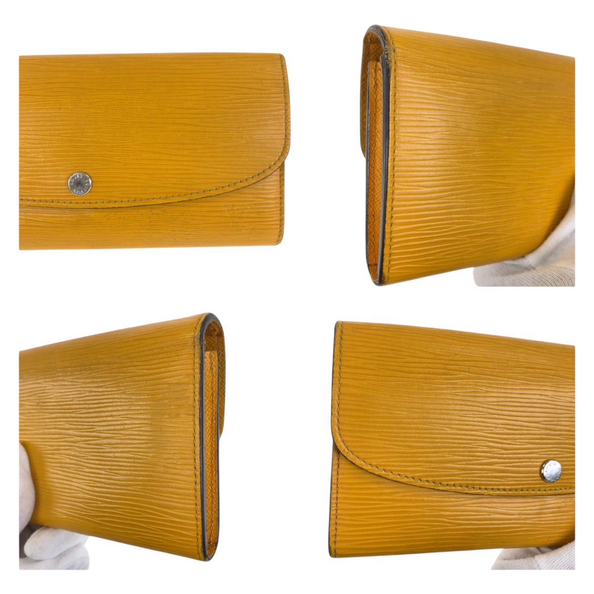 Louis Vuitton Epi Portefeuille Emily Yellow Wallet — view 8