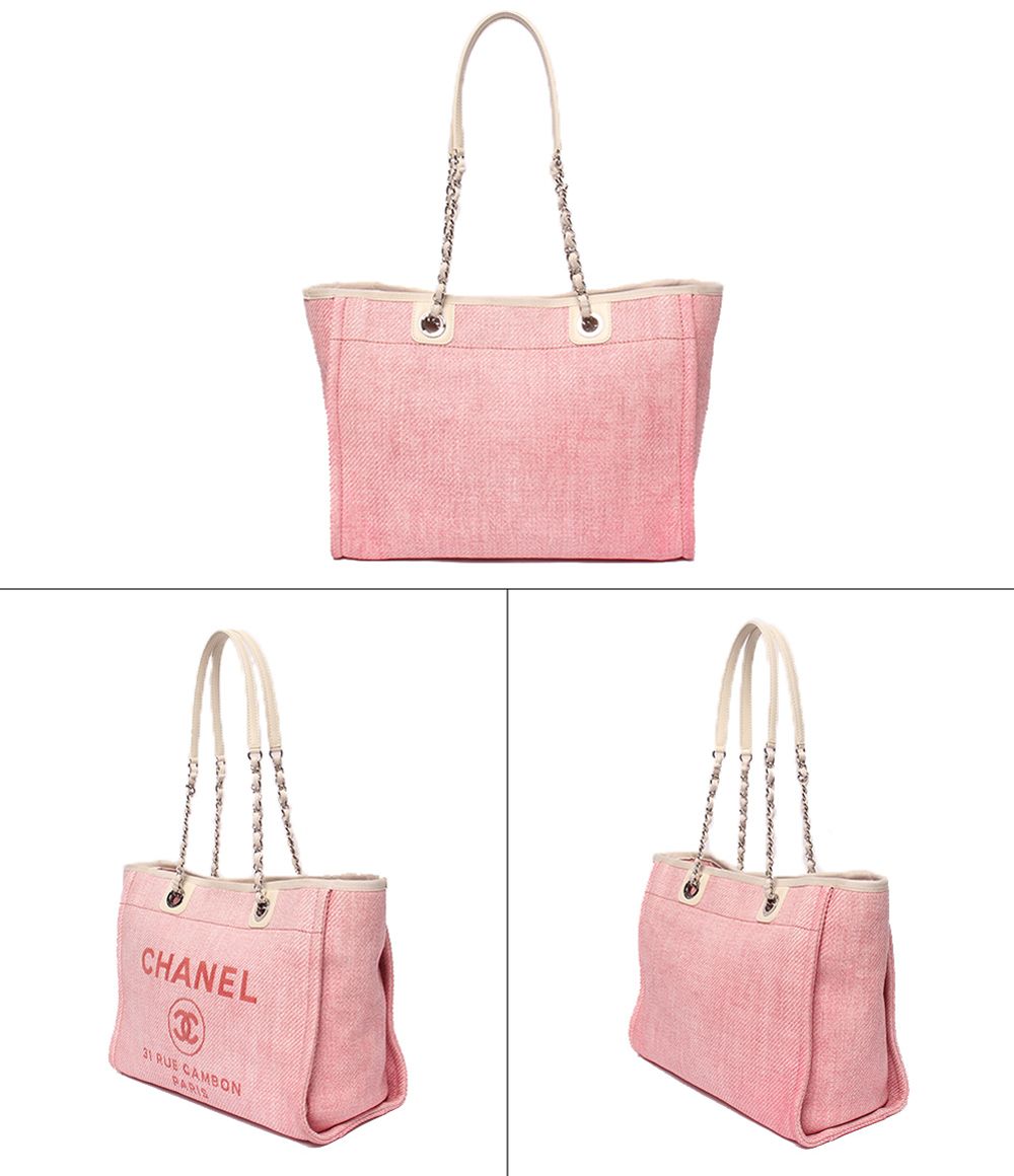 Chanel Tote Shoulder Bag Silver — view 2