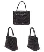 Chanel Tote Shoulder Bag Gold Caviar Leather — view 2