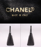 Chanel Tote Shoulder Bag Gold Caviar Leather — view 4