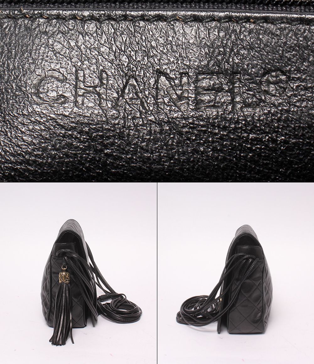 Chanel Shoulder Bag Crossbody Gold — view 4