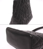 Chanel Tote Shoulder Bag Gold Caviar Leather — view 8