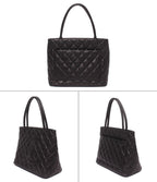 Chanel Tote Shoulder Bag Gold Caviar Leather — view 2