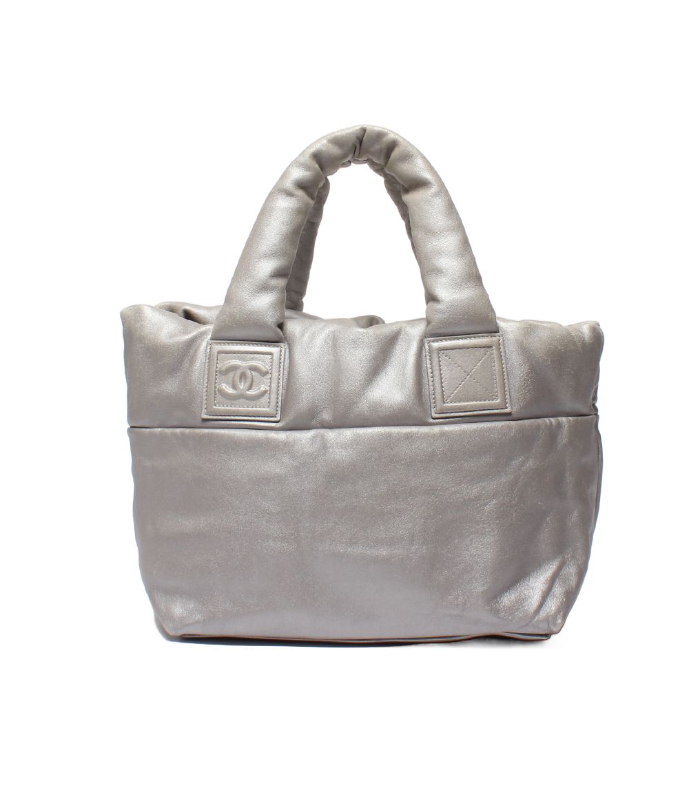 Chanel Tote Silver Coco Cocoon