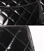Chanel Chain Wallet Shoulder Bag Crossbody Single Flap Silver Quilted Enamel — view 6