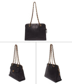 Chanel Chain Shoulder Bag Gold No 5 Caviar Leather — view 2