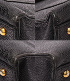 Chanel Chain Shoulder Bag Gold No 5 Caviar Leather — view 5