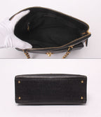 Chanel Chain Shoulder Bag Gold No 5 Caviar Leather — view 3