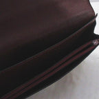 Hermes Dogon GM Wallet Silver Bordeaux Leather — view 8