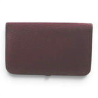 Hermes Dogon GM Wallet Silver Bordeaux Leather — view 2