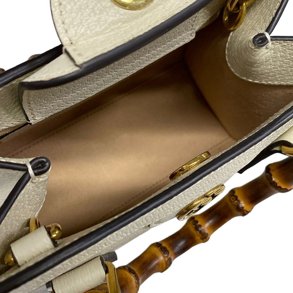 Gucci Handbag Diana Ivory Gold GG Marmont Leather — view 7