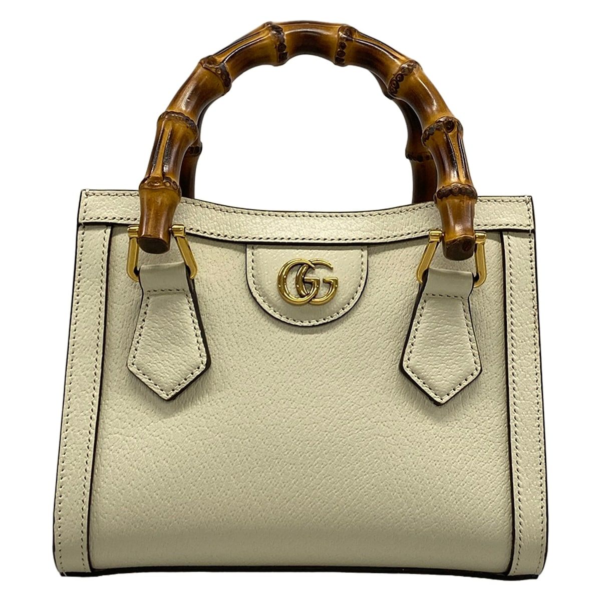 Gucci Handbag Diana Ivory Gold GG Marmont Leather